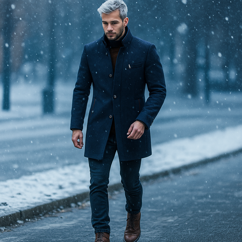 Helvano | Herren Mantel aus Wollmischung