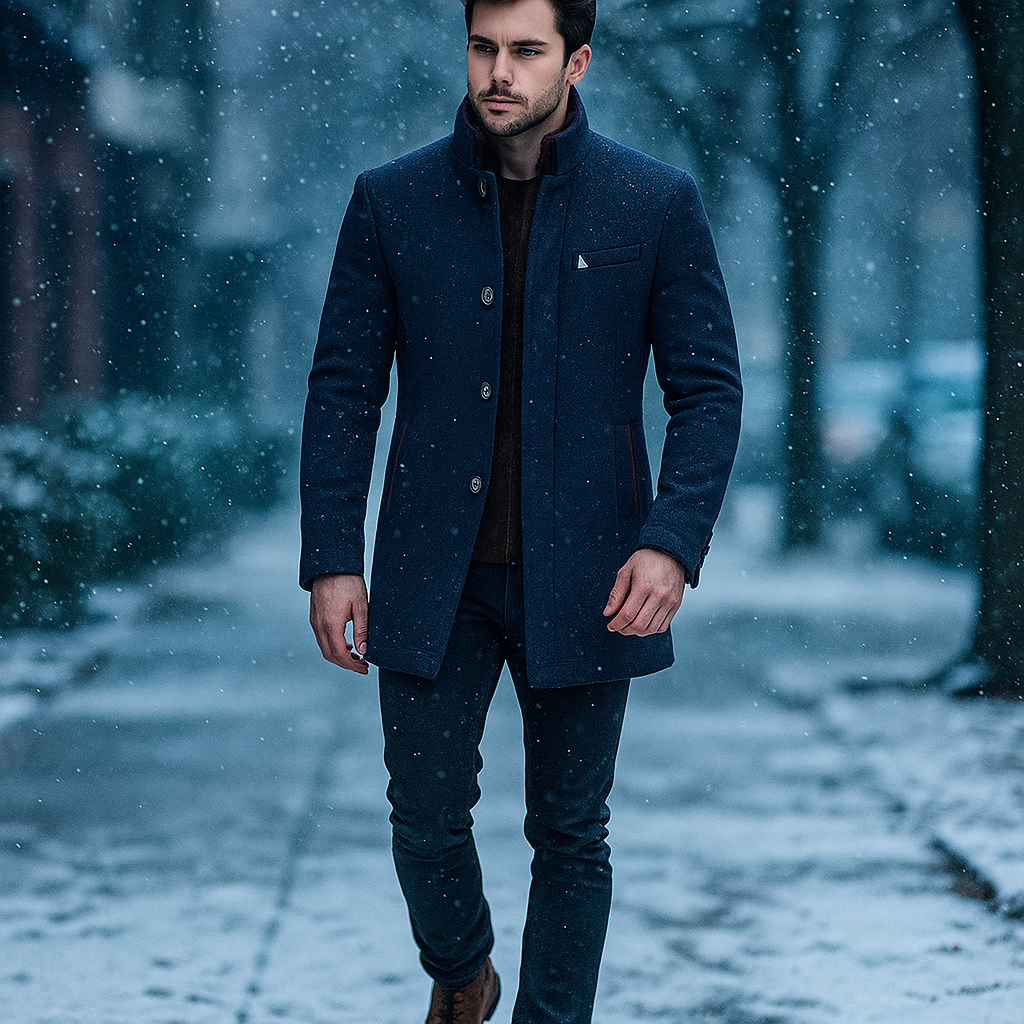 Helvano | Herren Mantel aus Wollmischung