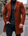 Helvano | Herren-Trenchcoat aus Wollmischung