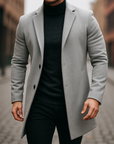 Helvano | Herren-Trenchcoat aus Wollmischung