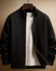 Helvano | Herren Rippstrickpullover mit Zip
