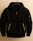 Helvano | Fleece-Hoodie mit Half-Zip für Herren