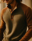 Helvano | Geripptes Strickpullover für Herren