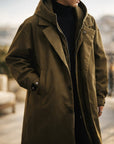 Helvano | Langer Layered-Mantel für Herren