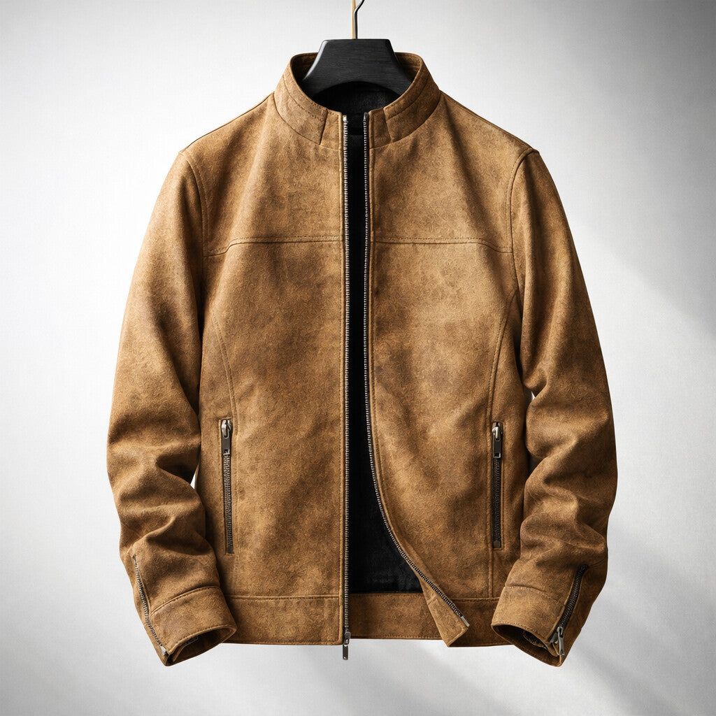 Helvano | Slim-Fit Bikerjacke für Herren