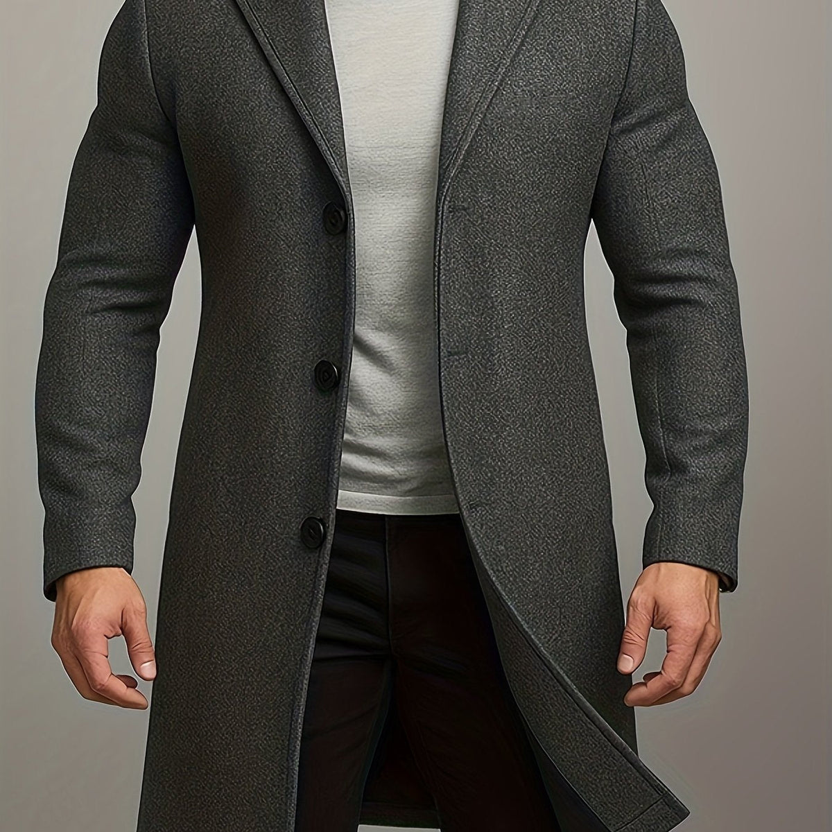 Helvano | Herrenjacke mit Revers und Knöpfen