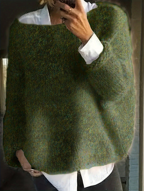 Helvano | Lockerer Strickpullover mit Rundhals für Damen