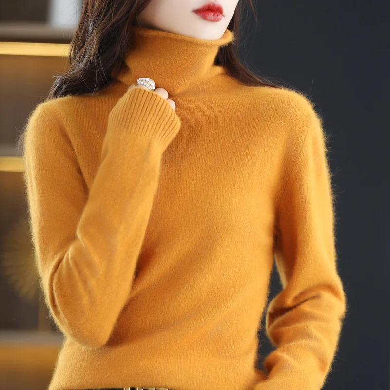 Helvano | Rollkragenpullover für Damen in Weiss