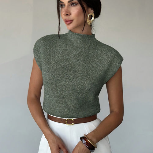 Helvano | Strick-Pullunder mit Stehkragen für Damen