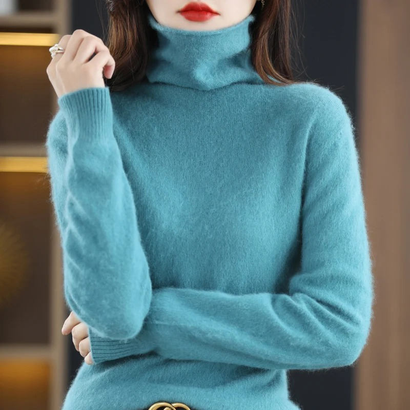 Helvano | Rollkragenpullover für Damen in Weiss