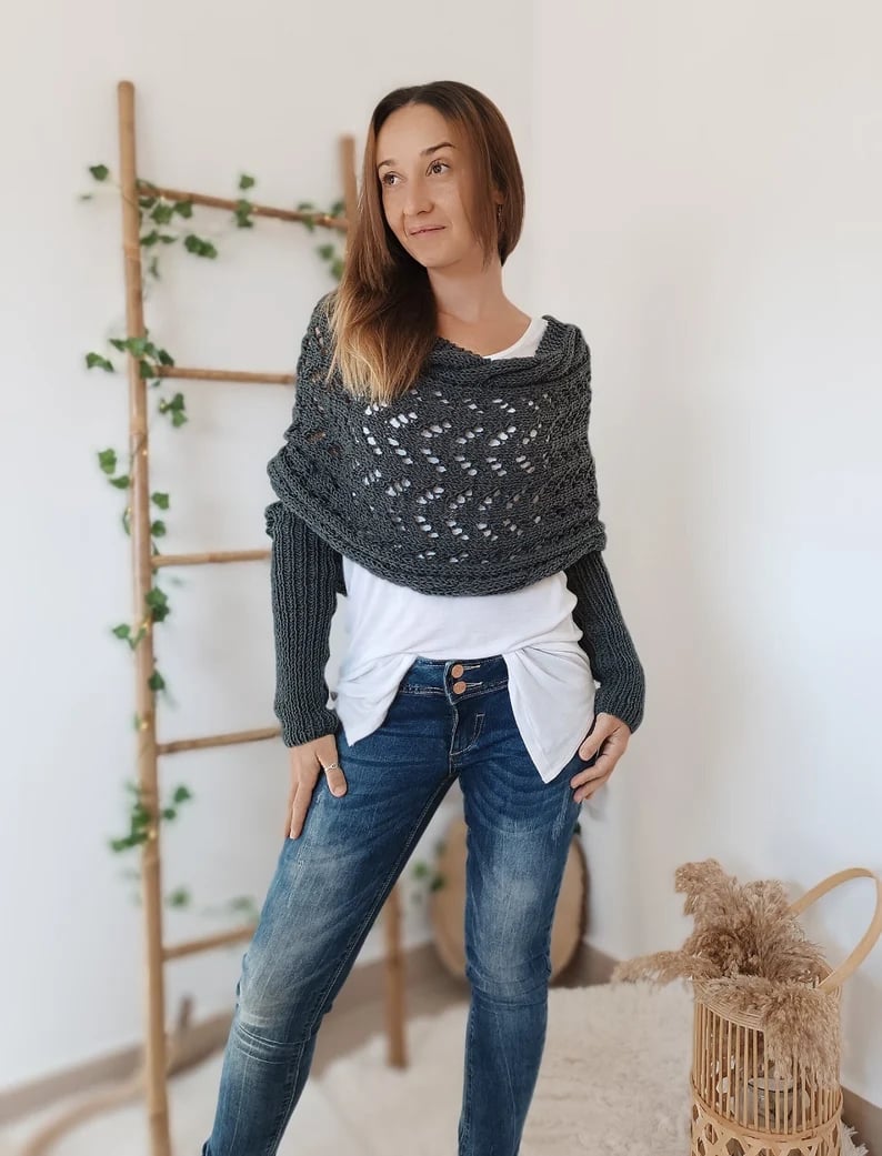 Helvano | Bequemer Strickschal für Damen