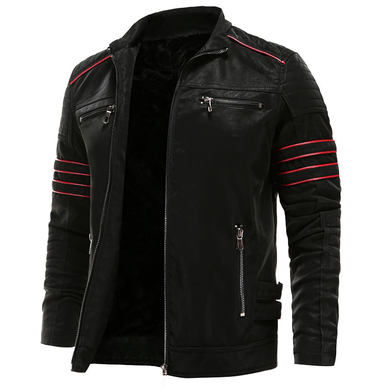 Helvano | Lederjacke für Herren in Schwarz