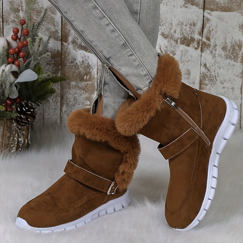Helvano | Damen Winterstiefel mit Plüschbesatz