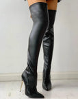 Helvano | Overknee-Stiefel mit goldenem Absatz für Damen