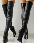 Helvano | Overknee-Stiefel mit goldenem Absatz für Damen