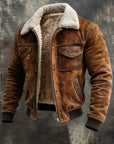 Helvano | Sherpa-gefütterte Jacke für Herren in Braun