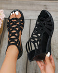 Helvano | Keilsandalen mit Reissverschluss für Damen