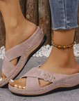 Helvano | Damen-Sandalen mit Keilabsatz