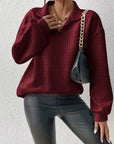 Helvano | Lockerer Half-Zip-Pullover für Damen