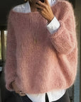 Helvano | Lockerer Strickpullover mit Rundhals für Damen