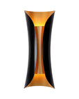 Helvano | Wandleuchte aus Schwarzem Metall im Curl-Design
