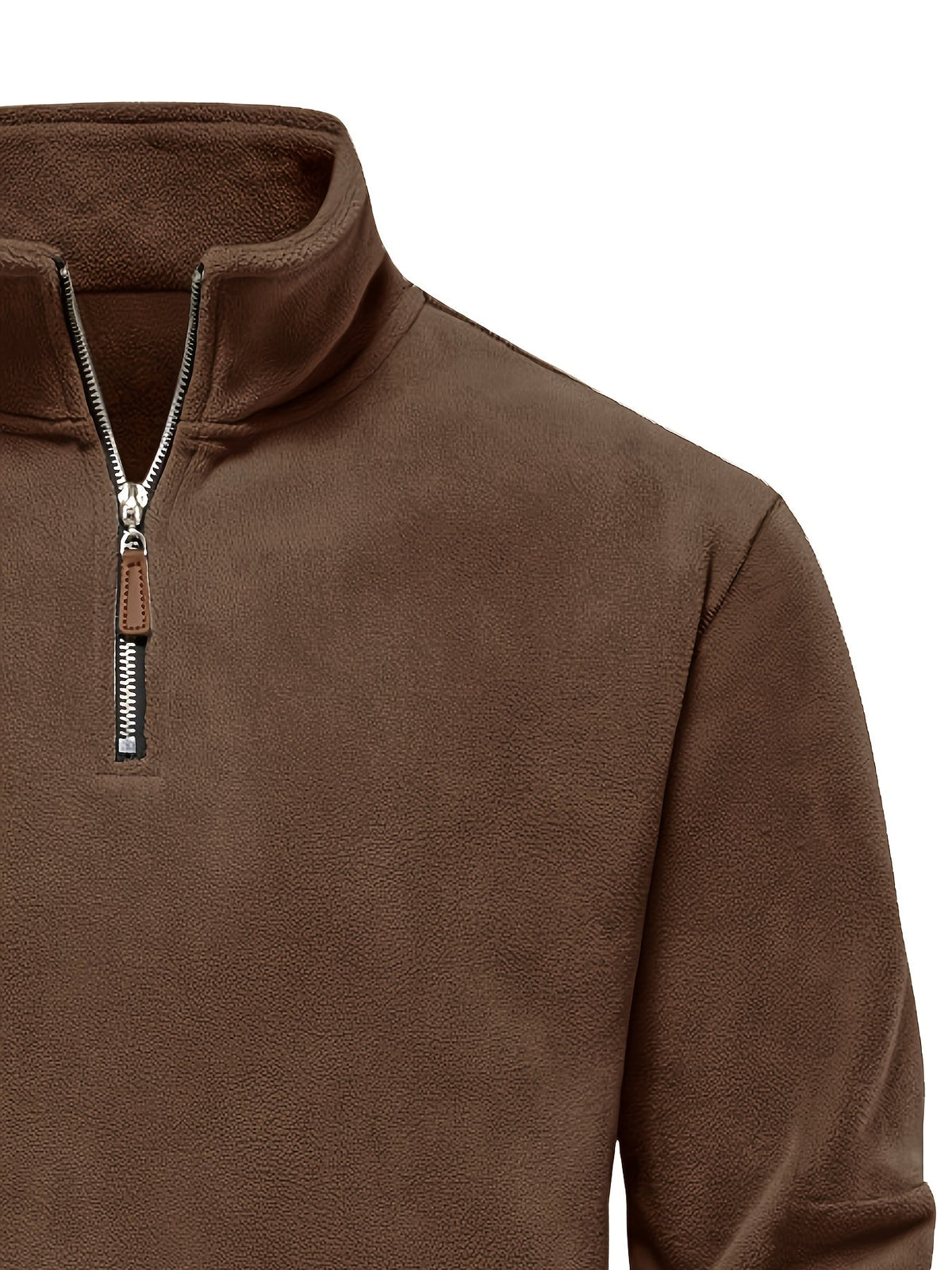 Helvano | Herren Strickpullover mit Stehkragen und Half-Zip