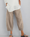 Helvano | Cropped Baumwollhose für Damen