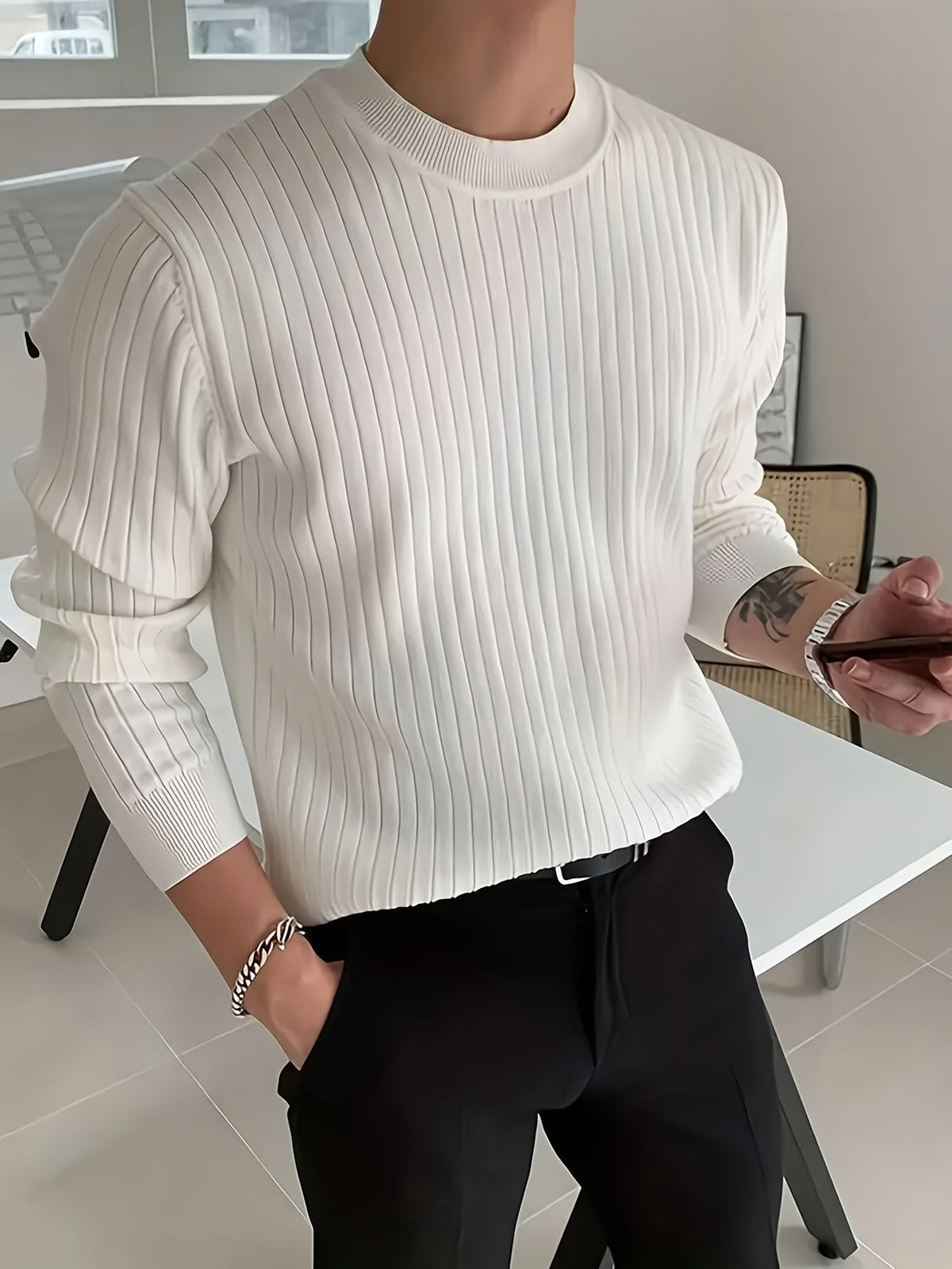 Helvano | Viskose-Strickpullover für Herren