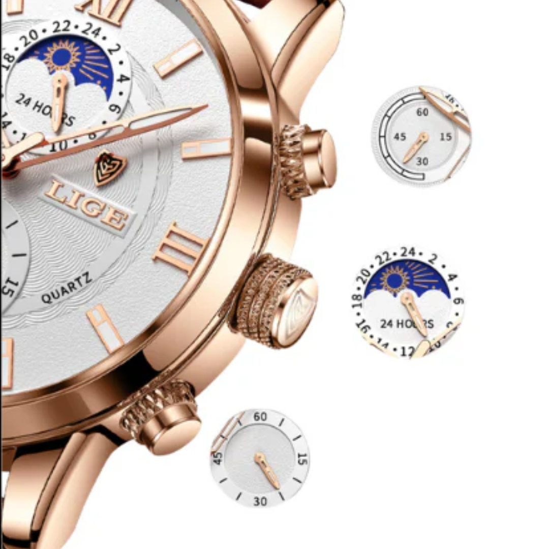 Helvano | Klassische Herrenuhr mit Lederarmband