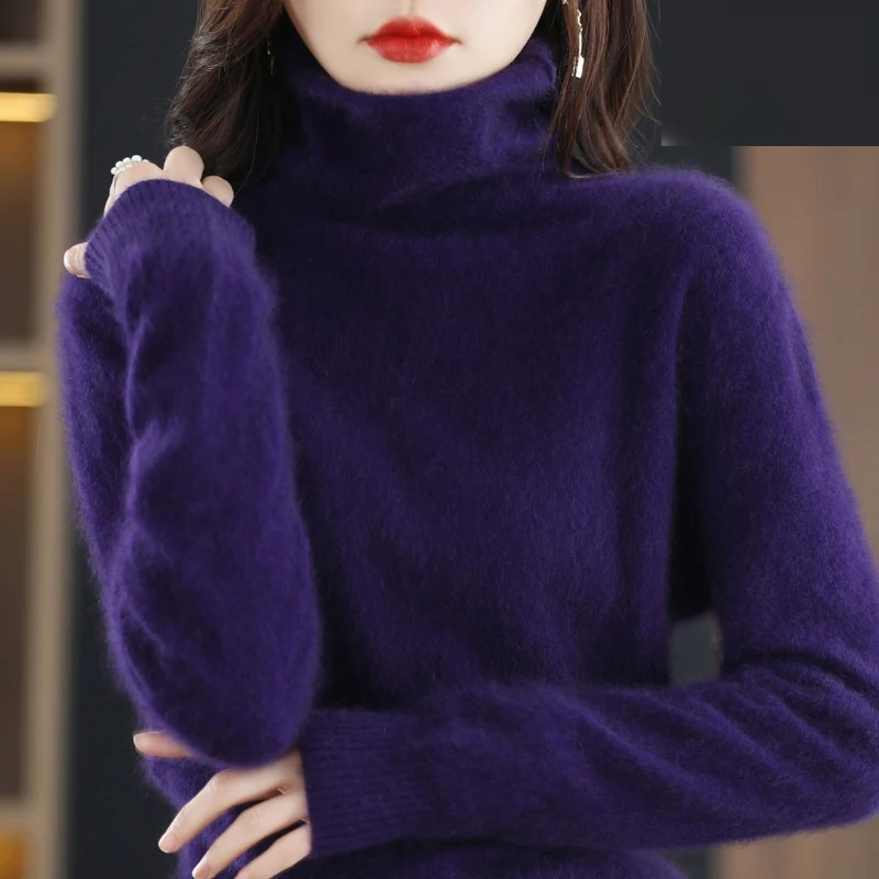 Helvano | Rollkragenpullover für Damen in Weiss
