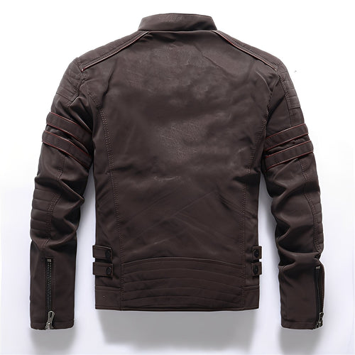 Helvano | Vegane Lederjacke für Herren im Bikerstil