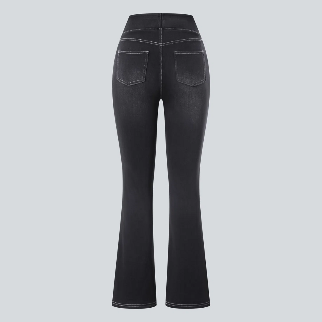Helvano | Bootcut-Jeans mit hohem Bund für Damen