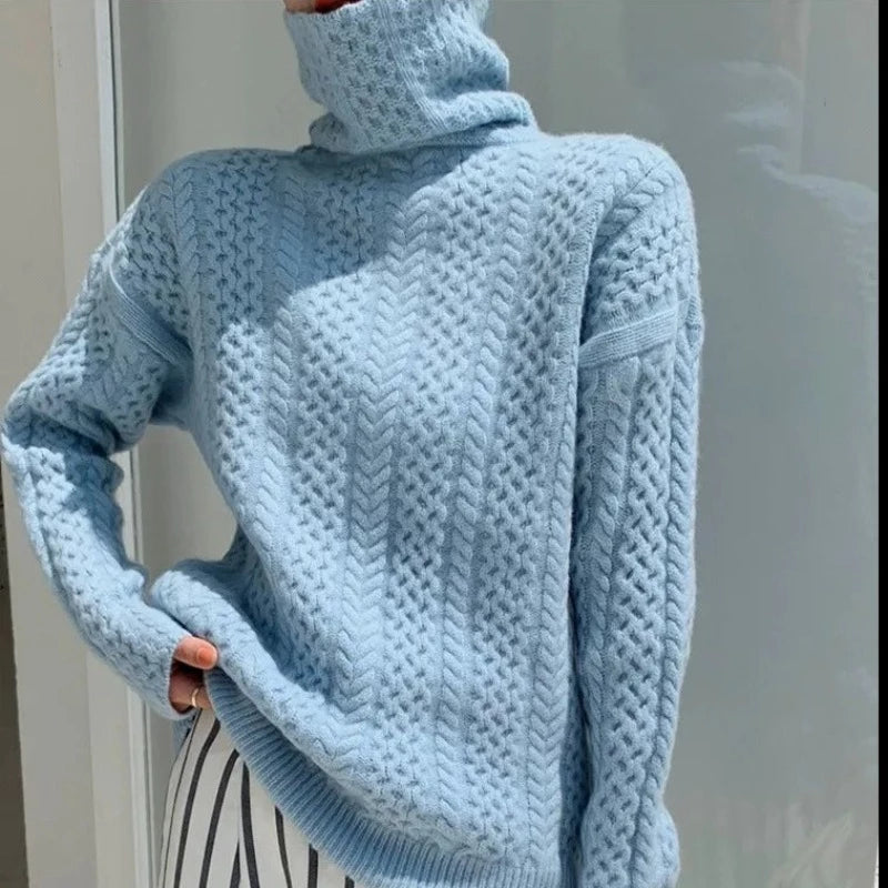 Helvano | Karierter Rollkragenpullover für Damen