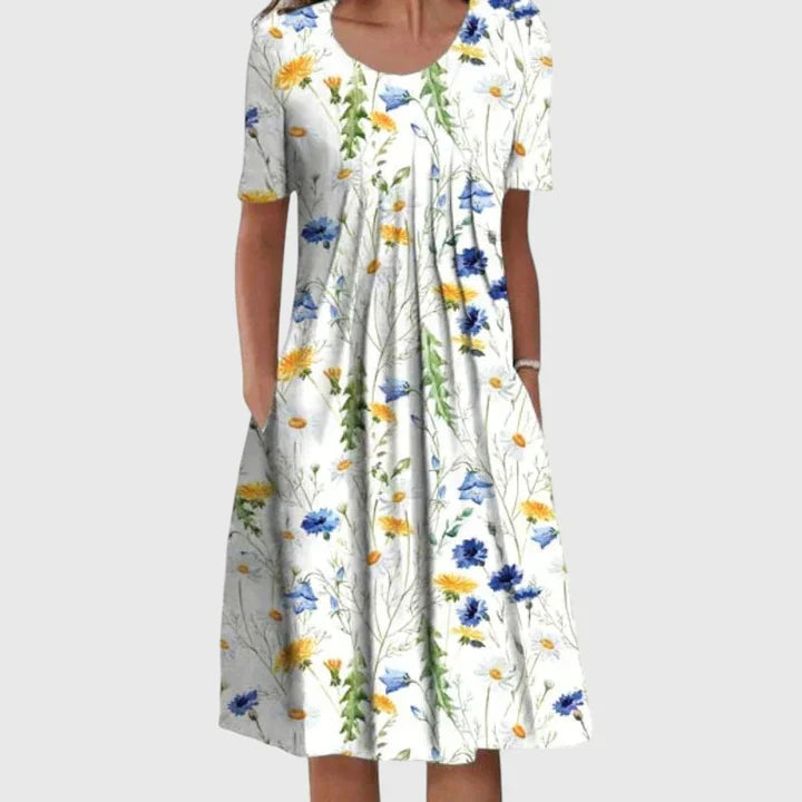 Helvano | Rüschenkleid für Damen mit Blumenmuster