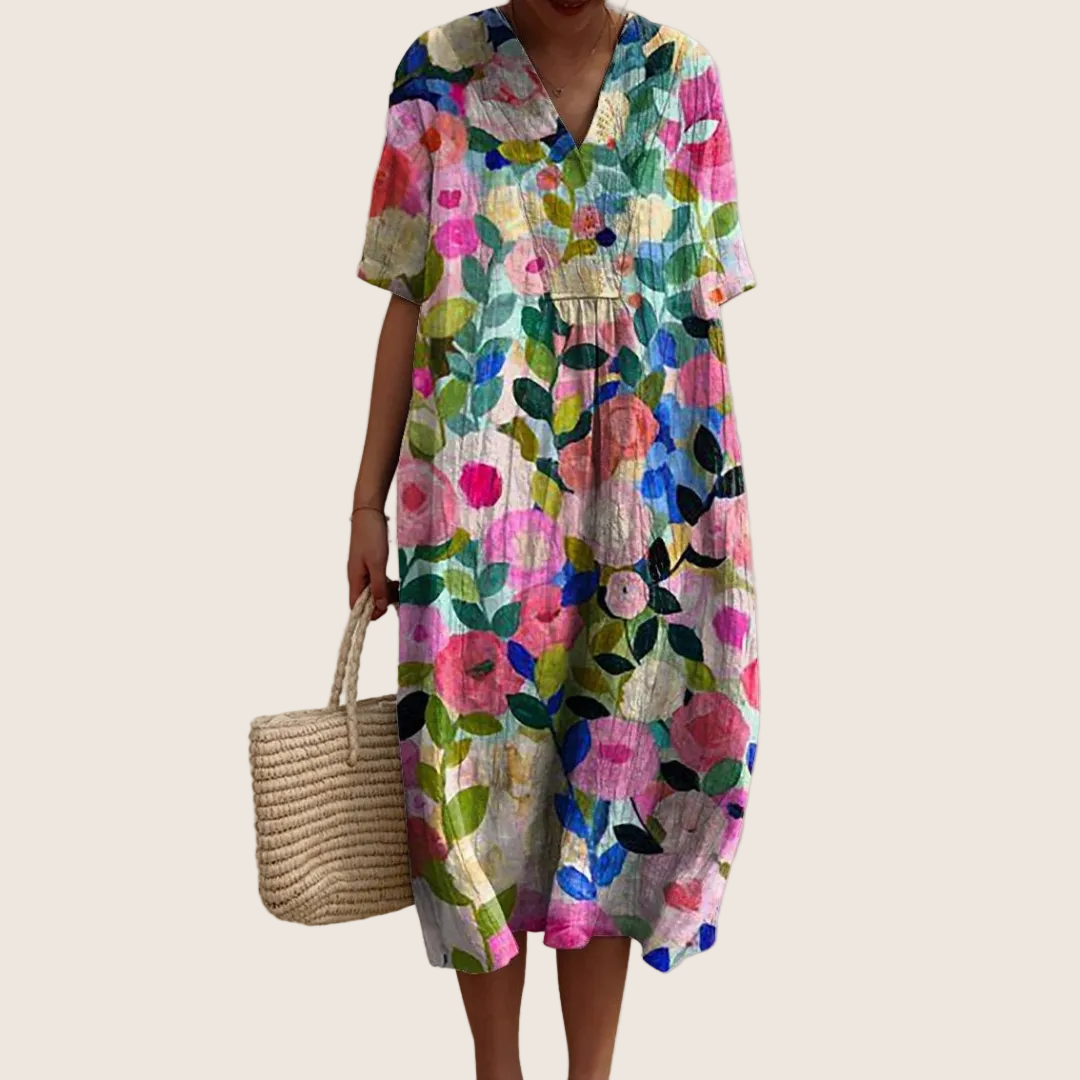 Helvano | Sommerkleid mit Blumenmuster für Damen