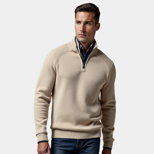 Helvano | Herren-Strickpullover mit Rundhalsausschnitt