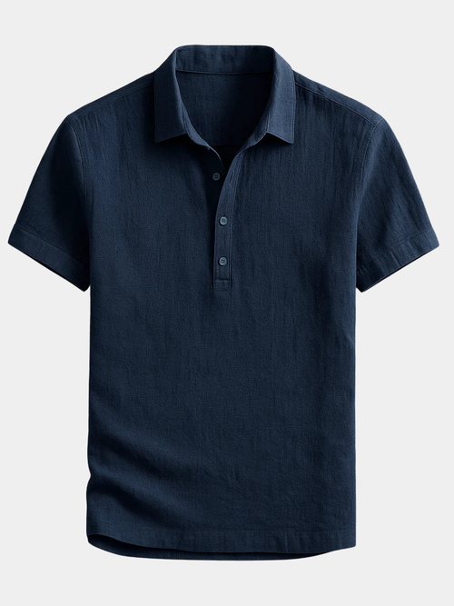 Helvano | Leinen-Poloshirt für Herren