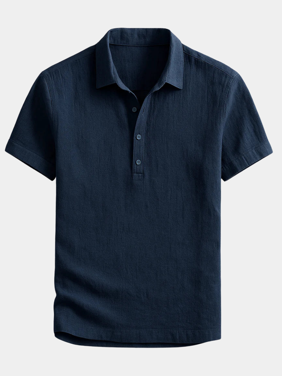 Helvano | Leinen-Poloshirt für Herren