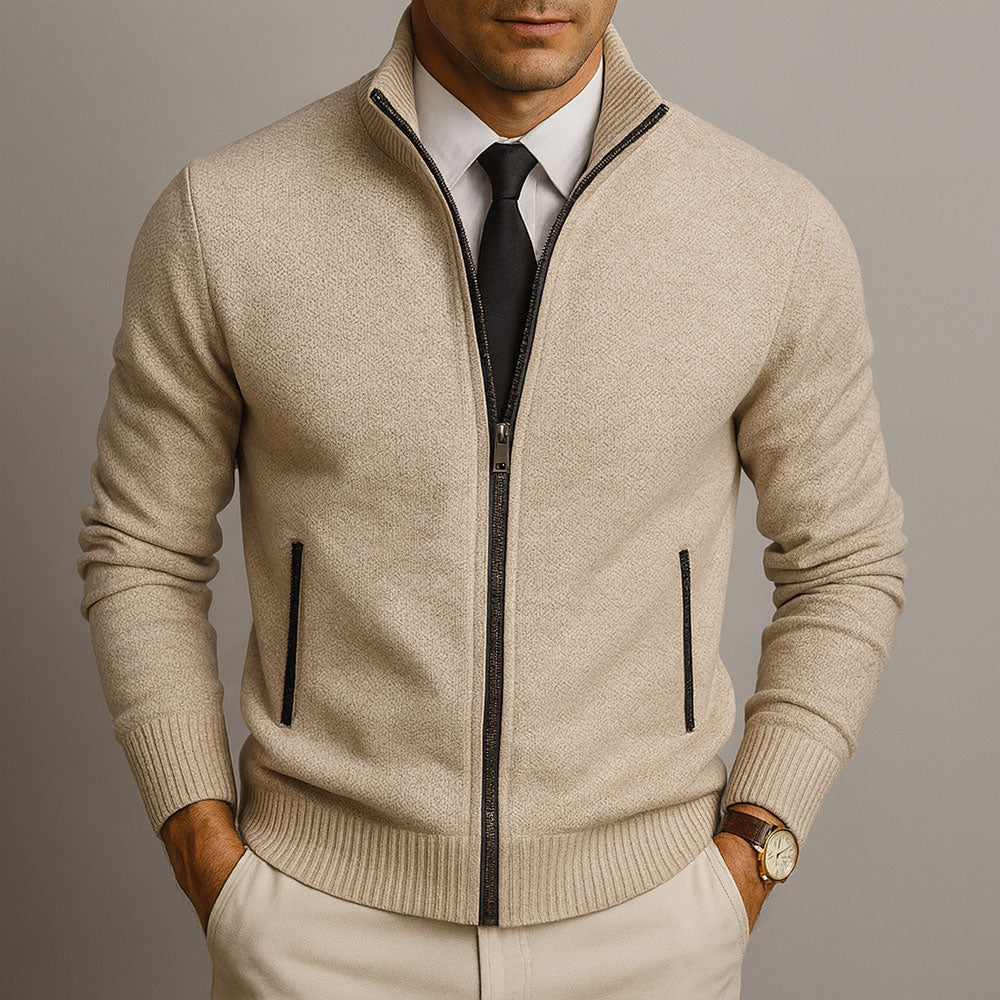 Helvano | Herren-Strickjacke aus Wollmischung