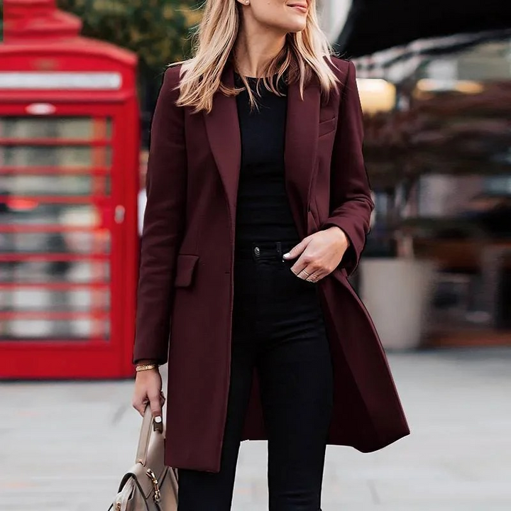Helvano | Eleganter Trenchcoat für Damen mit Bindegürtel