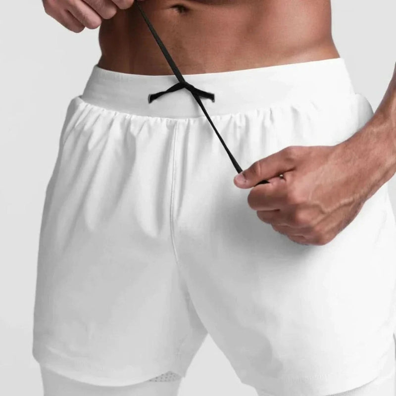 Helvano | 2-in-1 Sportshorts mit Innenhose für Herren