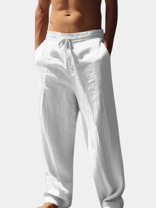 Helvano | Leichte Leinenhose für Herren mit Kordelzug