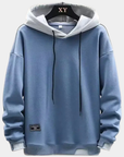 Helvano | Herren Hoodie in Lagenoptik mit Kapuze