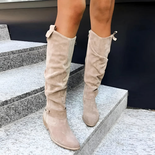 Helvano | Damenstiefel mit Blockabsatz in Schwarz
