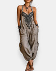 Helvano | Bestickter Boho-Jumpsuit für Damen
