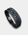 Helvano | Herren-Lederarmband in Schwarz