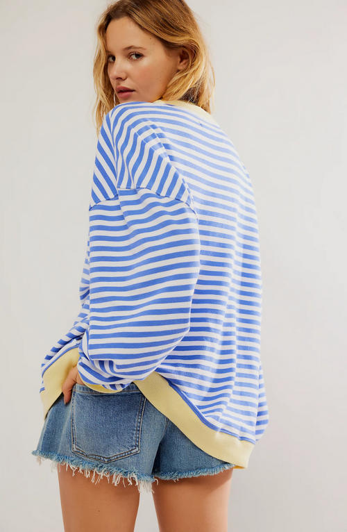 Helvano | Oversized Streifen-Pullover für Damen