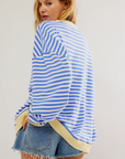 Helvano | Oversized Streifen-Pullover für Damen