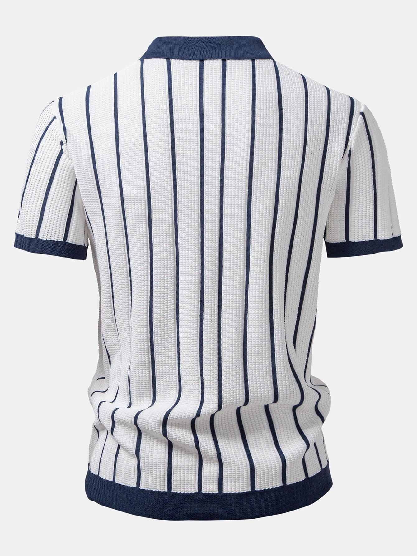 Helvano | Herren Set: Strick-Streifenhemd &amp; Leinenhose
