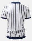 Helvano | Herren Set: Strick-Streifenhemd & Leinenhose